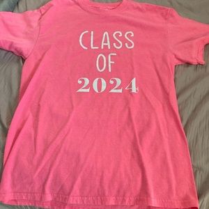 Pink class of 2024 shirt
